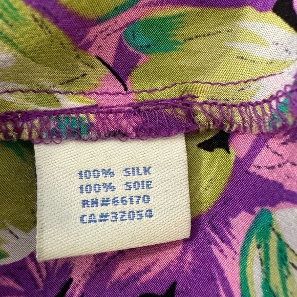 Odille Anthropologie 100% Silk Floral Ruffle Blouse Sleeveless Girly Coquette - Picture 14 of 15